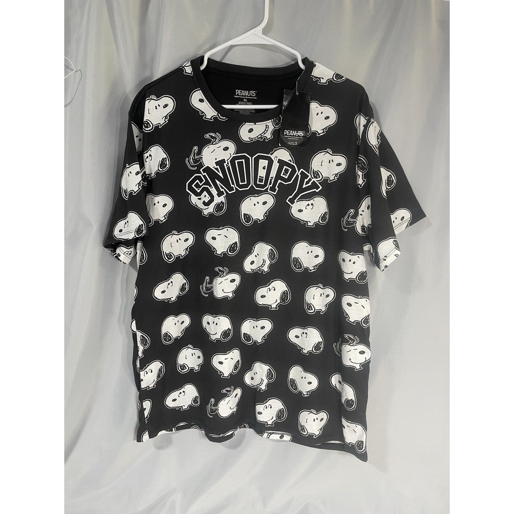 Peanuts Snoopy Allover Print Double Sided T-Shirt Women's Size XL NWT